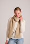 Women's Hair Braid Soft Tuche Scarf Beige 23w504