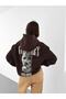 Plus Size Hooded Gangster's Paradise Printed Hoodie Sweatshirt - 3