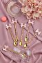 6 Butterfly Model Teaspoon Pink - 3