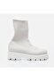 Beige Women's Flat Boots