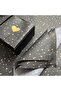 Gold Star Patterned Pelur Paper/black Pelur50x70 Cm 10pcs