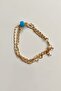 Blue Stone Gold Bracelet - 2