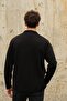 Men's Double Breasted Collar Buttoned Pocket Knitwear Cardigan Black 23w220 - 5