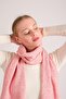 Women's Melange Soft Button Scarf Pink 23w506 - 3