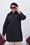 Mother's Stitched Goose Feather Knee Length Oversize Large Quilted Coat - 4