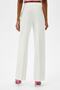 Brabus Women's White Pleated High Waist Wide Leg Loose Pants Palazzo - 2