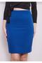 Blue Midi Length Tight Skirt - 3
