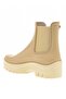 حذاء المطر PVC بيج للنساء W10279 - 2