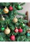 New Year's New Year Imported Luxury Collectible 7-Piece Gift Boxed Metallic Mixed Pine Tree Ornament Ball