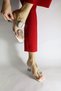 White Transparent Slippers with Buckle Detail - 3