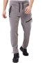 Men's Tactical Outdoor Gray Fleece Trousers with Pockets - 6
