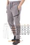 Men's Tactical Outdoor Gray Fleece Trousers with Pockets - 8