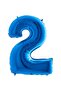 Number Balloon Foil 100 cm Blue 2