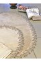 Elegant Lace Embroidered Cotton Bath Mat Set - 2