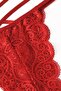 Women's Red Special Production Lace Bra Panty Set - 4