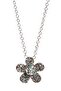Moulin Zircon Stone Flower Figure Necklace