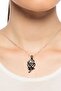 Women's Silver Zircon Stone Elegant Flower Stone Necklace - 2