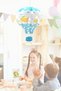 Ceiling Hanging Paper Balloon + 5 Mt Yellow Fairy Led + Transparent Balloon Adhesive - 4