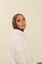 Bitter Brown Practical Combed Cotton Shawl - Women's Hijab Velcro Hijab Bonnet - 3