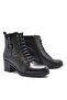 Venus Women's Heeled Leather Boots Black 1950920k - 6