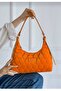 Women's Orange Hand and Shoulder Bag