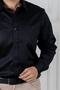 Elvio Fo Non Iron Slim Fit Black Shirt - 2