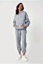Women's Charmed Gray Three Thread Tracksuit Set