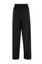 Black Wide Leg Elastic Waist Woven Trousers TWOSS22PL00024 - 8