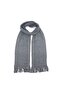 Solid Color Cotton Knitted Gray Scarf Scarf 190 Cm