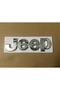 Jeep Trunk / Hood Lettering Logo Chrome Glossy Gray Hood Trunk Lettering Logo Emblem - 2