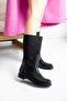 Rain Boots Quilted Black Women's Boots