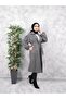 Belted Women's Hijab Coat with Gathered Sleeves - 5