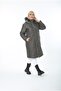 Women's Khaki Puffer Quilted Plus Size Coat - 2