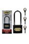 Ymk Hooked Padlock Long Gray 1 Pack (6 Pieces) 38 Mm - 6