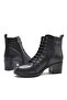 Venus Women's Heeled Leather Boots Black 1950920k - 4