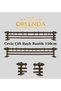 Walnut Wooden Headed Aluminum Pipe Rustic Curtain Hanger Double Rail 150 Cm
