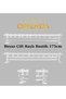 White Wooden Head Aluminum Pipe Rustic Curtain Hanger Double Rail 175 Cm