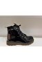 Children's Faux Leather Boots Black