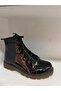 Children's Faux Leather Boots Black - 2