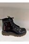 Children's Faux Leather Boots Black - 4