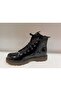 Children's Faux Leather Boots Black - 5