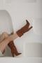 Senza Bellows Suede Tan Suede 10 cm Women's Boots & Bootie, High Heels