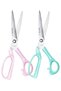 Professional Tailor Scissors 23cm Assorted Pastel Colors with Protection Case - 3