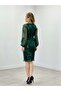 Tulle Sequin Design Dress Emerald Green - 5