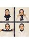 Bitter Brown Practical Combed Cotton Shawl - Women's Hijab Velcro Hijab Bonnet - 2
