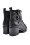 Venus Women's Heeled Leather Boots Black 1950920k - 3
