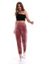Gül Yumoş Sweatpants Jogger High Waist French Velvet - 2