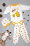 Unisex Baby Yellow Duck 3-Piece Bodysuit Set