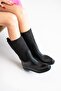 Rain Boots Quilted Black Women's Boots - 4