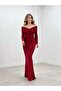 Twinkle Fabric Boat Neck Fish Dress - Red - 2